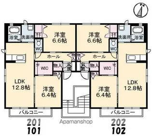 パールハイツ G棟【1階】の間取り
