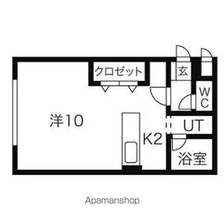 ベイリーフ琴似【2階】の間取り