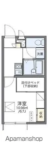 レオパレス野崎通B【101号室】の間取り