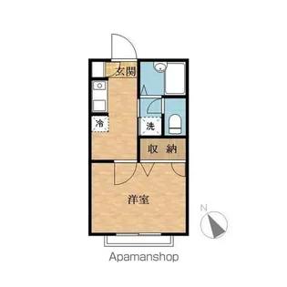 埼玉県さいたま市岩槻区城町2丁目【アパート】の間取り