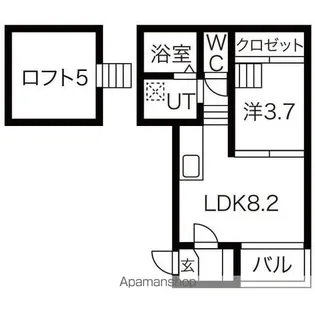 ハーモニーテラス東大杉町【2階】の間取り