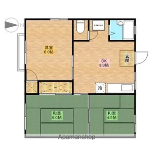 ハウステンネ【2階】の間取り