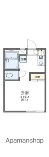 レオパレス長沢Ⅱ【2階】の間取り
