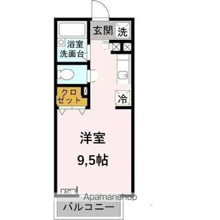 パセオ・グリーンヒルズ【1階】の間取り