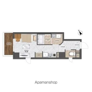MARSアザレア通り【6階】の間取り