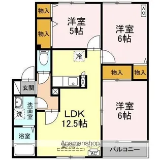 ハイセレールはまなす【1階】の間取り