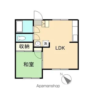 親睦コーポ【107号室】の間取り