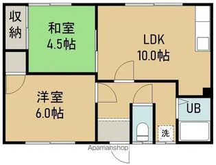 ホワイトハイツ【3号室】の間取り