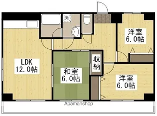 アリベ国富【3階】の間取り