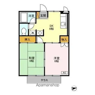 クラップコティ【1階】の間取り