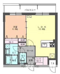 オクトブランシュ【1202号室】の間取り