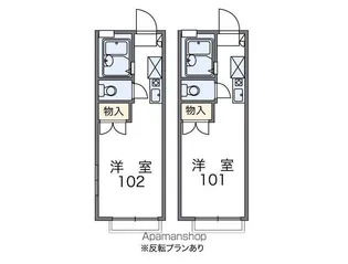 レオパレスシゲール【101号室】の間取り