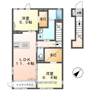 グローリア【2階】の間取り