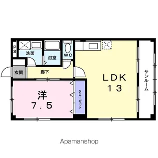 ドミール.M【203号室】の間取り