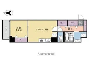 ブランドール北山【2階】の間取り