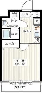 ファーストコート赤羽【104号室号室】の間取り