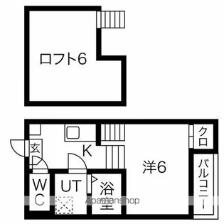 リバーサイド露橋【101号室号室】の間取り