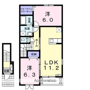 アージュA【2階】の間取り