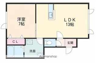 レインボーハウス泉NO.52【205号室】の間取り