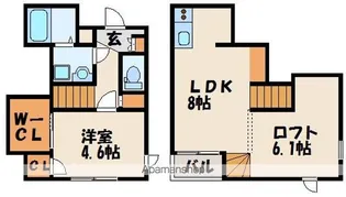 CB福津リエット【1階】の間取り