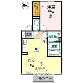 ルーシッド新保【1階】の間取り