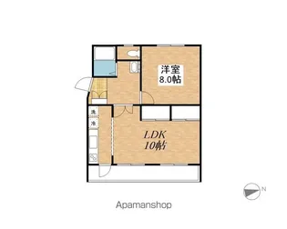 アストリア小町屋【203号室】の間取り