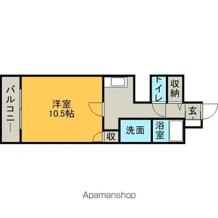クレール北10条【11階】の間取り