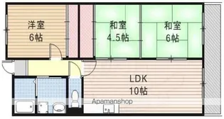 マンション長谷川【4階】の間取り