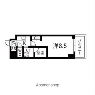 K−RESIDENCE蒲田【5階】の間取り
