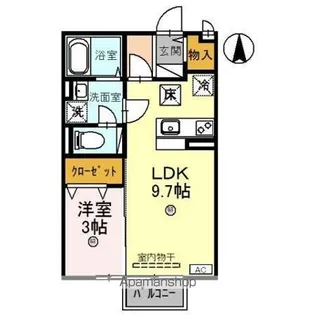 ウエストハイツ・セントラルハイツ セントラルハイツ【1階】の間取り