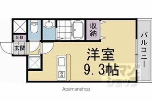 EXCEED御所東【402号室】の間取り