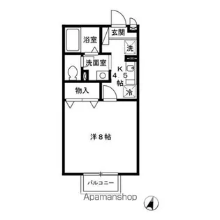 セジュール山田 C【1階】の間取り