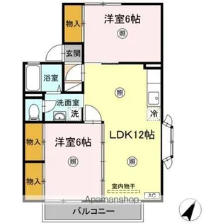 セジュールマロニエ A【1階】の間取り