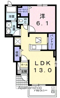 ルミエール館Ⅱ【1階】の間取り