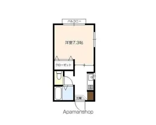 サンスマイル【102号室】の間取り