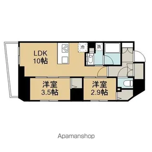コンフォリア新御徒町【2階】の間取り