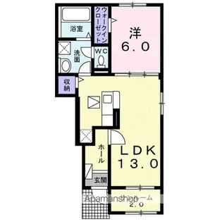 ソレイユ A【1階】の間取り