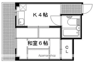 角谷マンション【302号室】の間取り