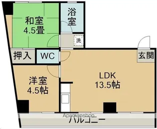 サンファンレジデンス【902号室】の間取り