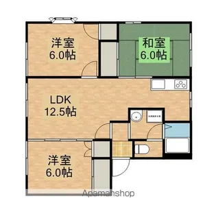 ラシーヌ広沢【2階】の間取り