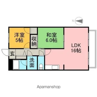 ファミールパピヨン【4階】の間取り