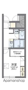 レオパレスインター【110号室】の間取り