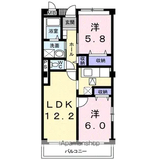 マーヴェラス ヒル【1階】の間取り