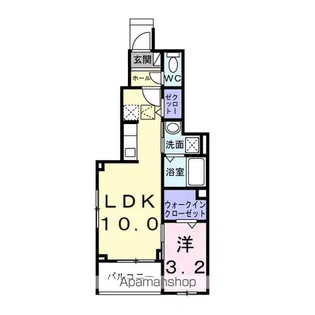 ココル【1階】の間取り