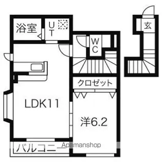 文水壱番館【2階】の間取り