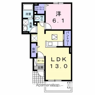 ヴィラ・コンフォール B【1階】の間取り