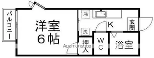 ハイネス青葉A棟【206号室】の間取り