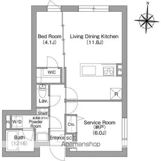 コンフォリア・リヴ両国イースト【3階】の間取り