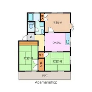 コンフォール【A202号室】の間取り