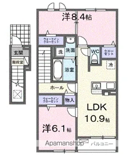 アーバンコート 西青山 南棟【2階】の間取り